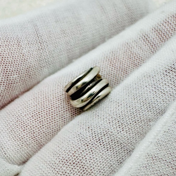 EUC Pandora 790153 Sterling Silver & 14k Yellow Gold Ring Cluster Charm - Picture 8 of 17